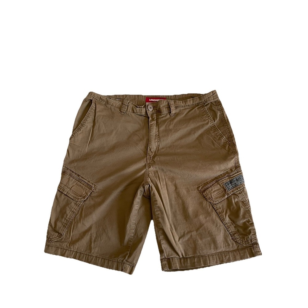 UNIONBAY Baggy Cargo Shorts Vintage, Khaki Beige, Size 36, 90s/Y2k Era